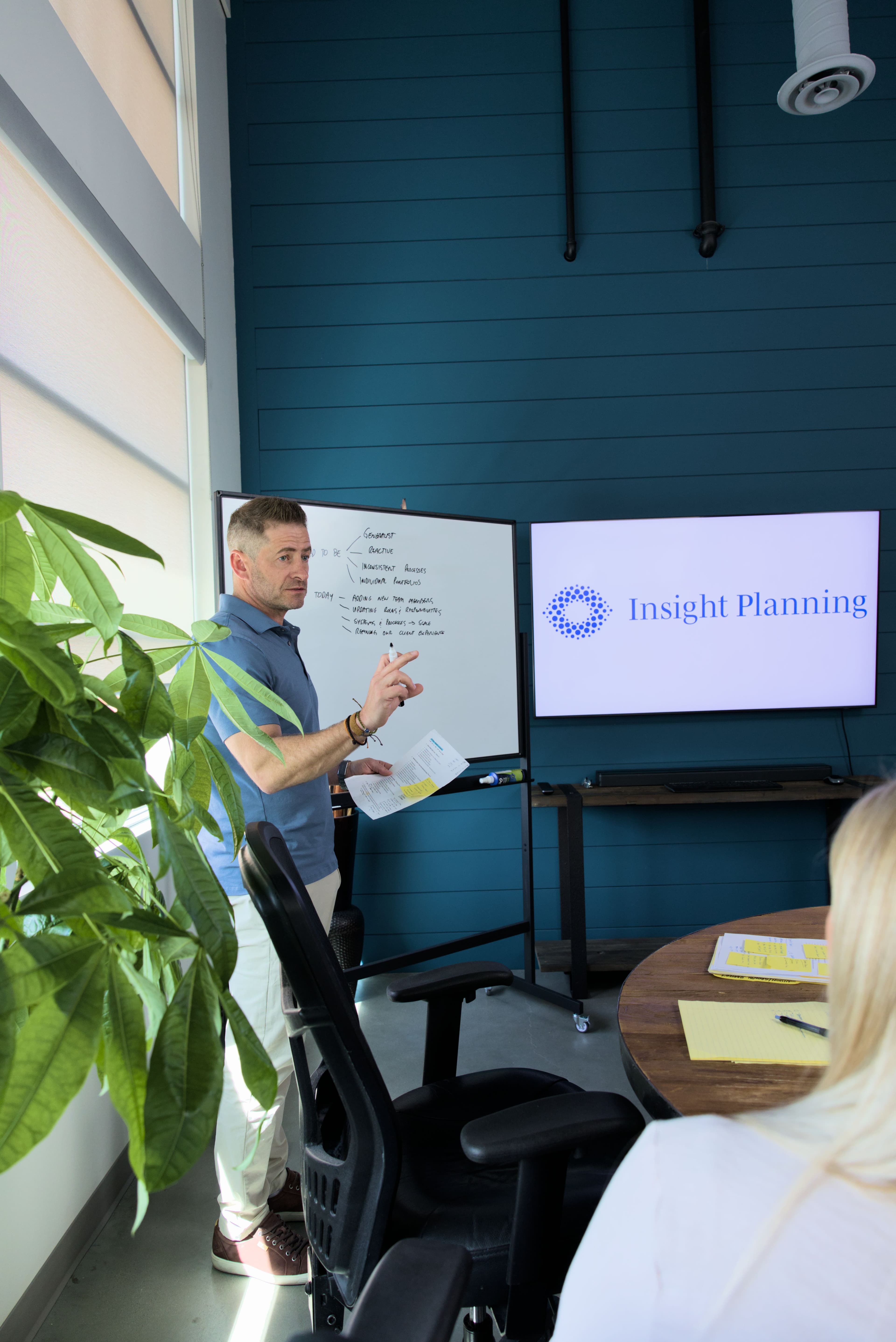 Shea presenting the Insight 360 OS