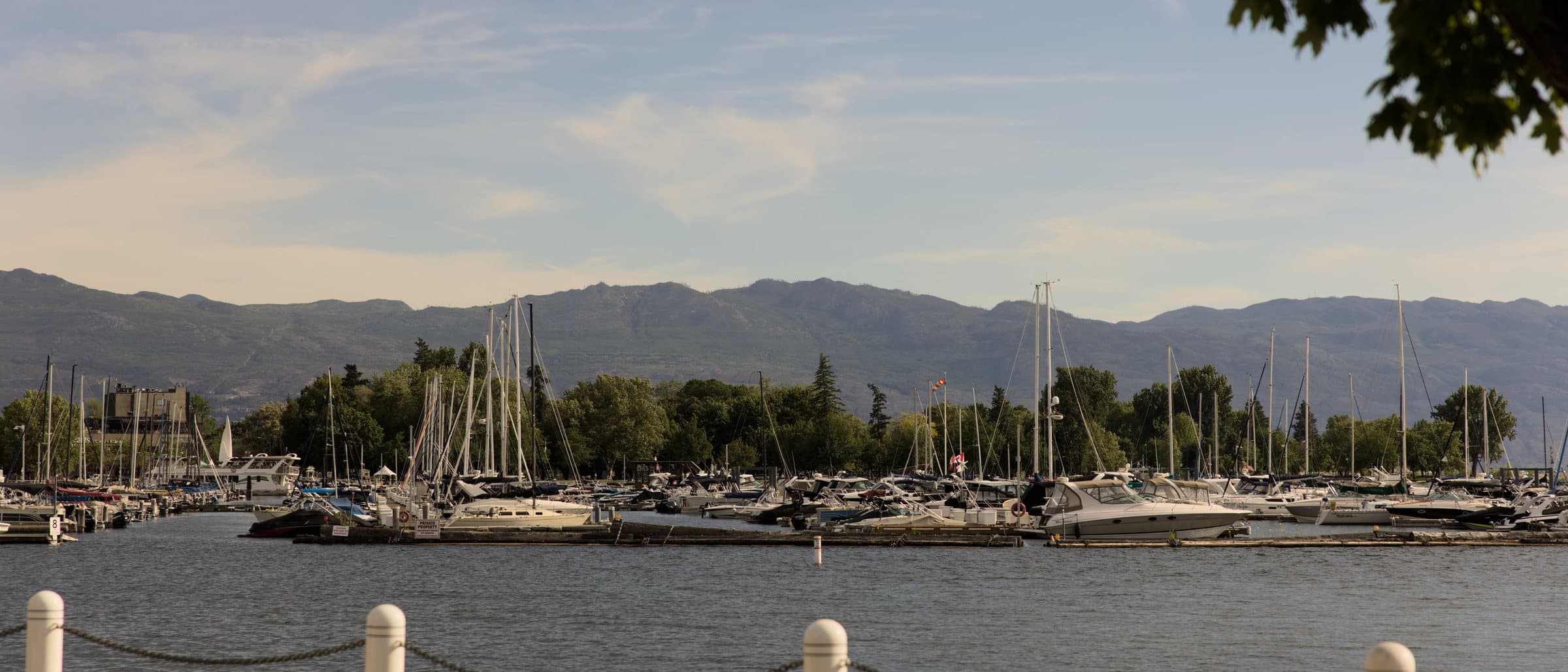 The marina on Okanagan Lake, Kelowna