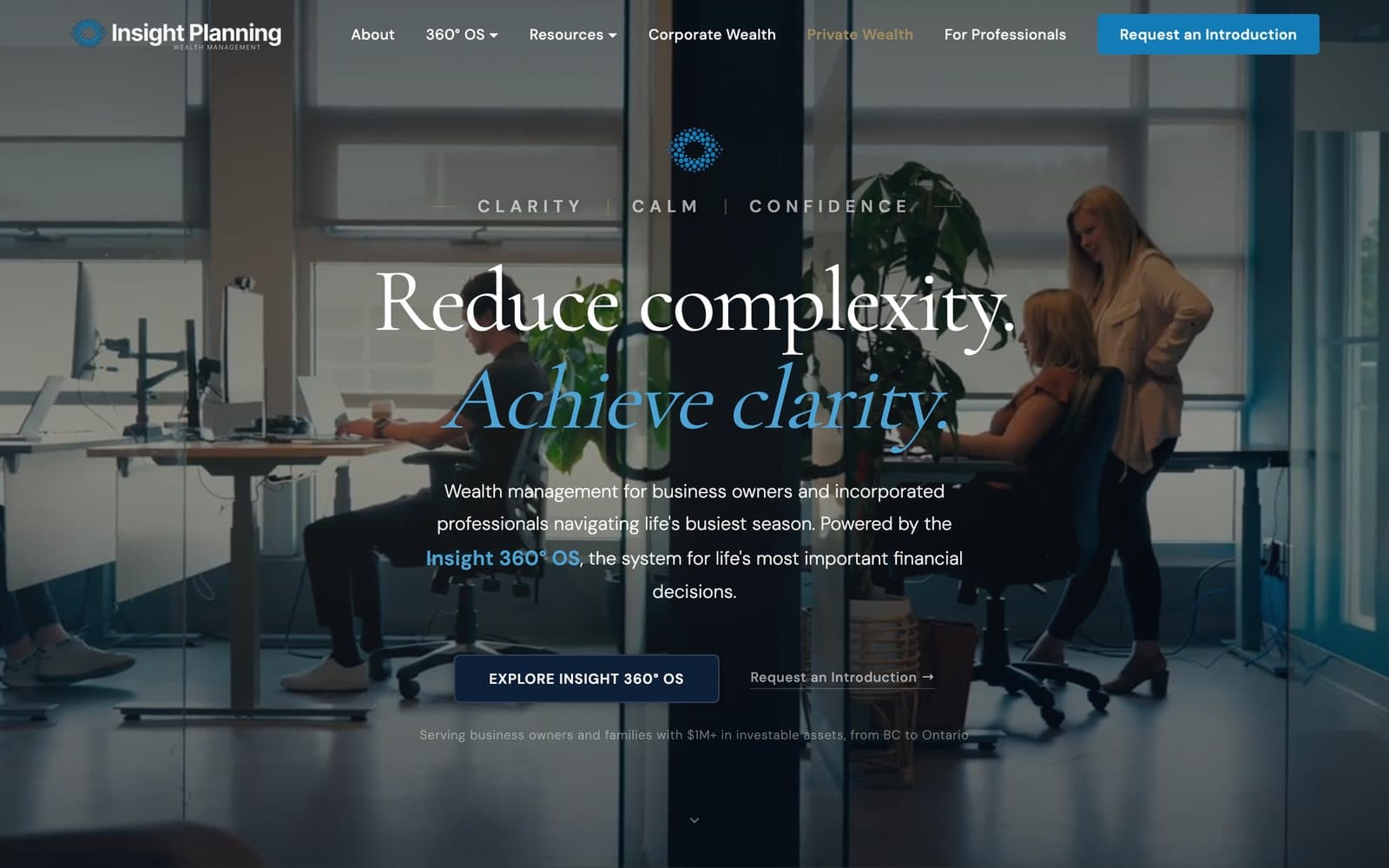 The Insight Planning website
